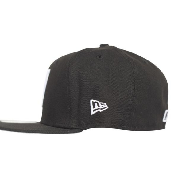 L.A.W Dopeness New Era Logo White 59FIFTY Fitted Hat - Picture 2 of 7